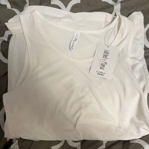 Latched Mama- ribbed nursing tank-white-NWT